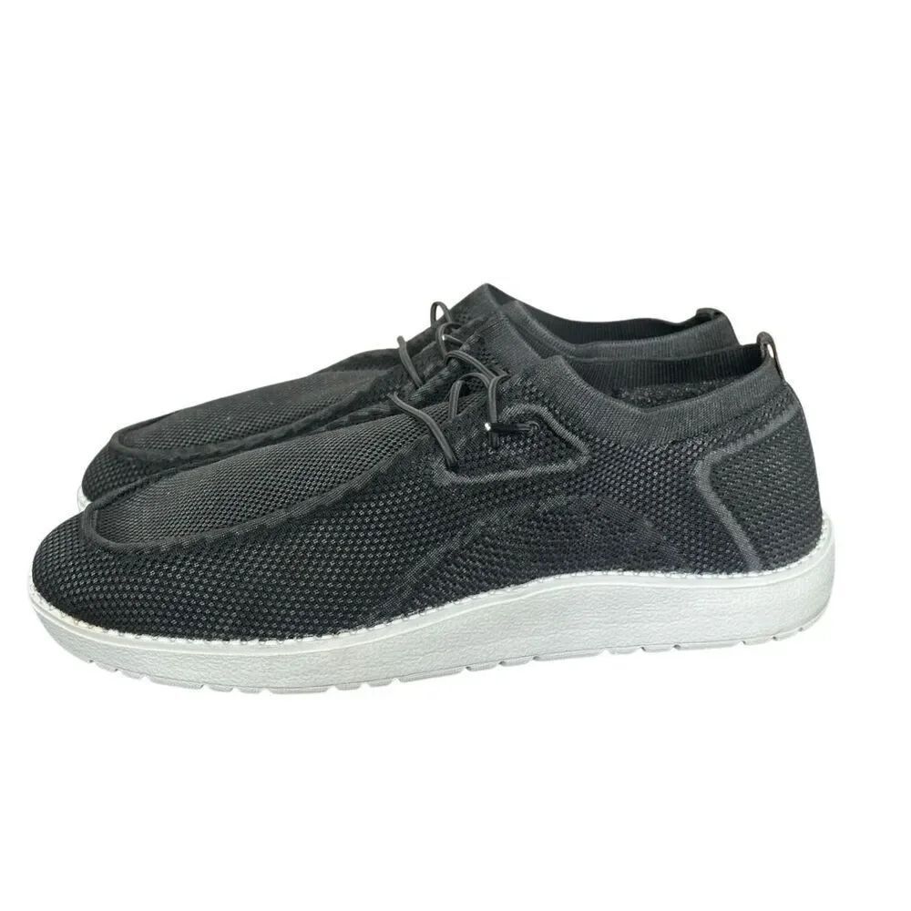 Itazero Men’s Casual Arch Support Black Slip On Shoes Size 14